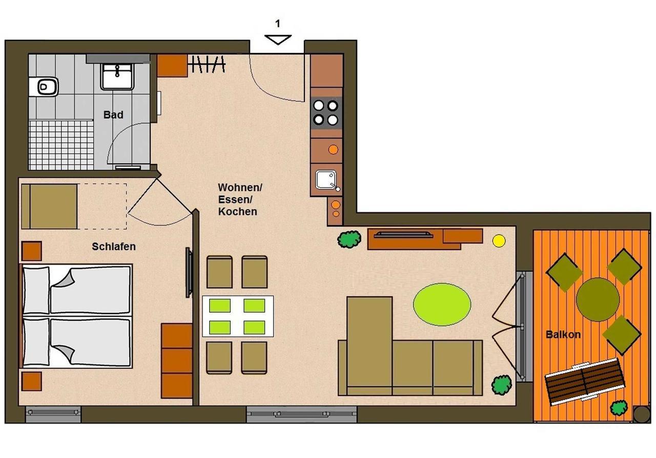 Residenz Capitello Am Kurpark, Strand&zentrumsnah Apartment Ostseebad Binz